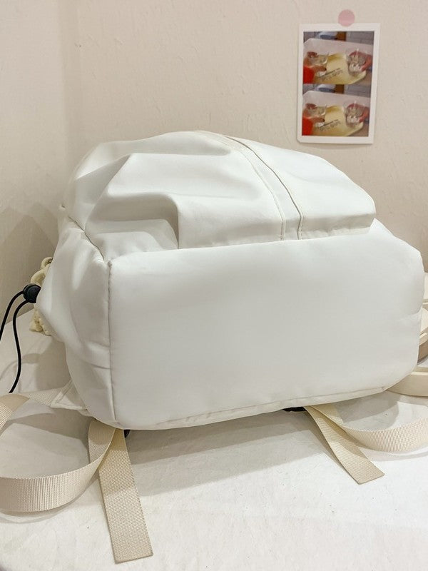Travel Bag Ins College Student Simple Backpack K-Style Versatile Large Capacity Junior High School Casual Backpack Nylon School Bag