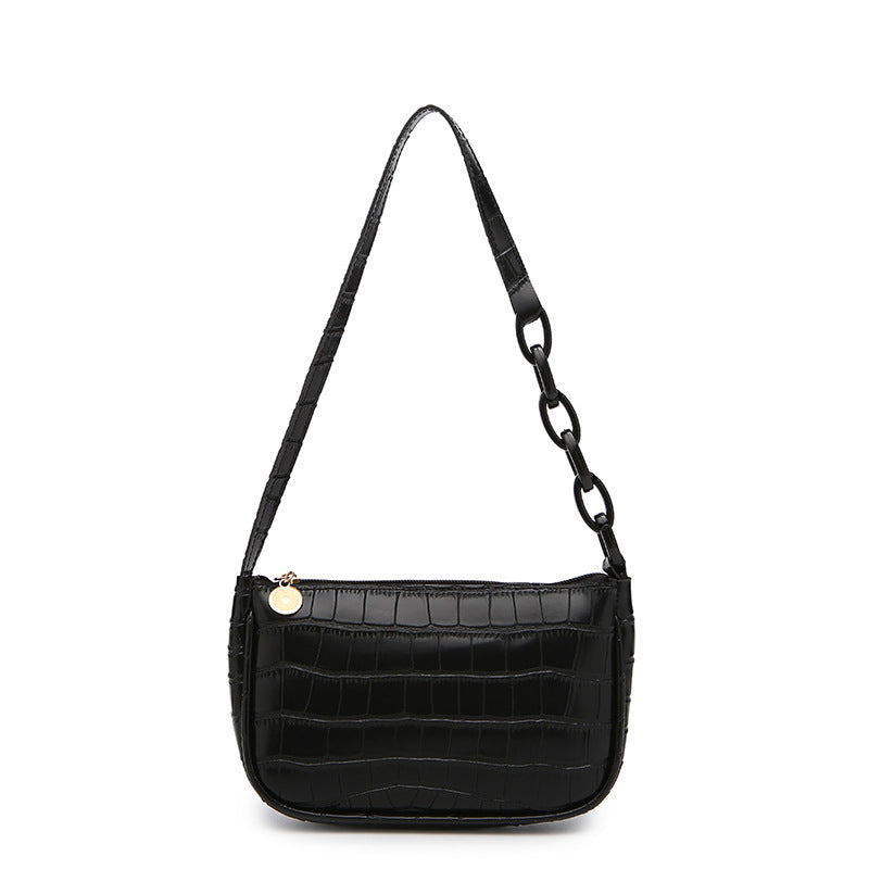 Hobo Underarm Bag 2026 Ladies Handbags Crocodile Pattern Underarm Bag Fashionable Internet Celebrity Women's Shoulder Bag