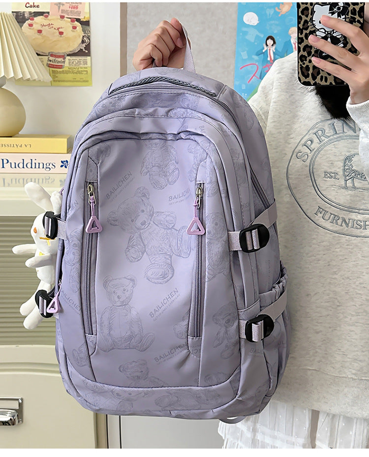 Student Schoolbag Primary School Students Junior High School Students New Large Capacity Backpack Autumn New Breathable Comfortable Backpack