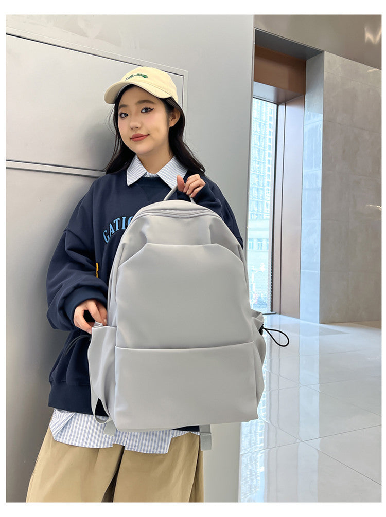 New Nylon Backpack Men's Computer Bag Men's Casual Senior high school College Student Schoolbag Simple Travel Backpack Wholesale