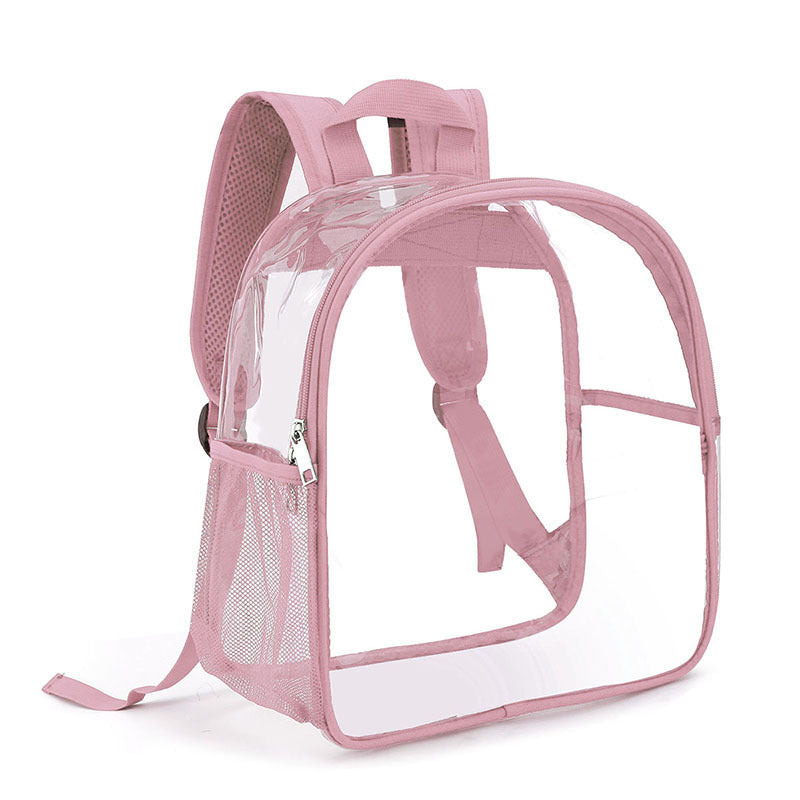 Cross-border New Transparent PVC Waterproof Backpack Visible Student School Bag Outdoor Multi-functional Backpack Men's and Women's Backpack