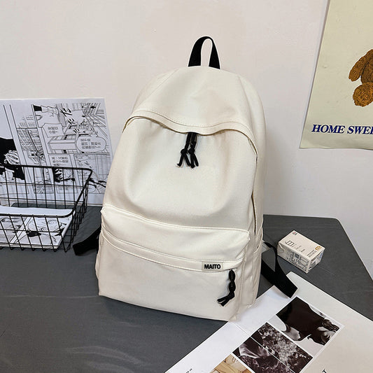 Backpack Men's Simple Large Capacity Travel Backpack Women's Casual Japanese Junior High School Students Senior high school College Students Schoolbag for Men