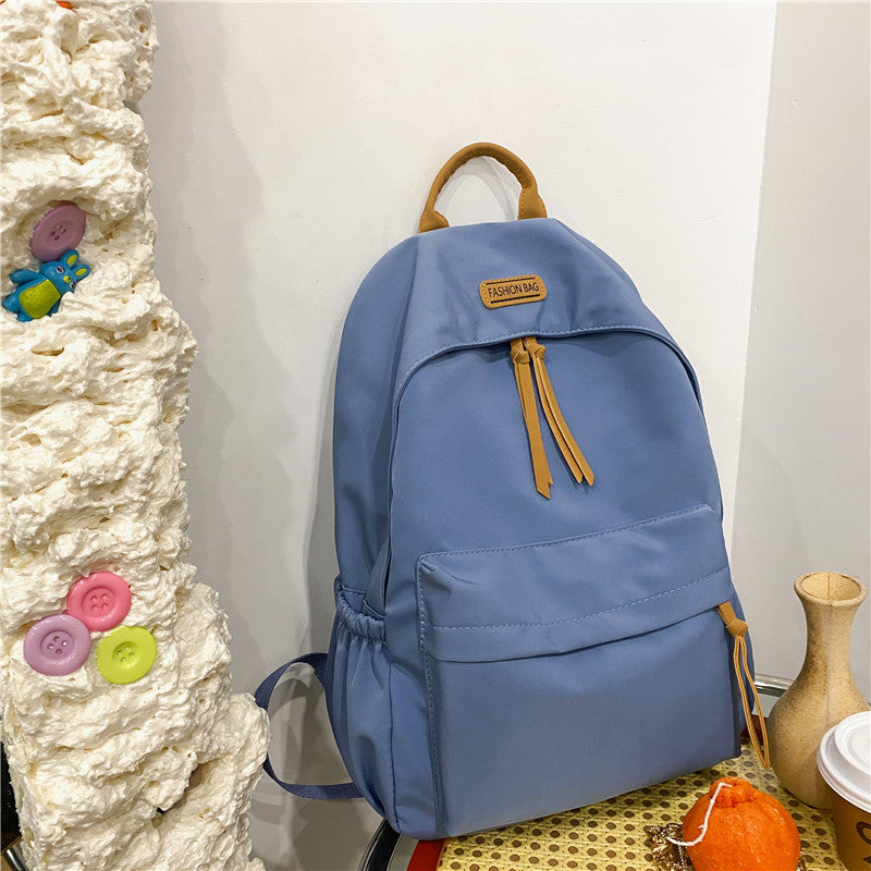 New Korean Style Schoolbag Women's Simple Cute Backpack for Middle School Students and College Students Backpack Travel Bag Premium Sense