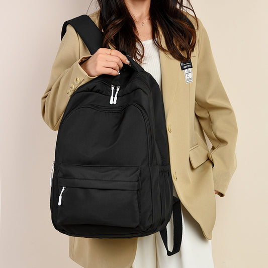 Autumn and Winter 2024 New Backpack Men's and Women's Large Capacity Commuter Travel Backpack Leisure Bag Student Junior Senior high school Schoolbag