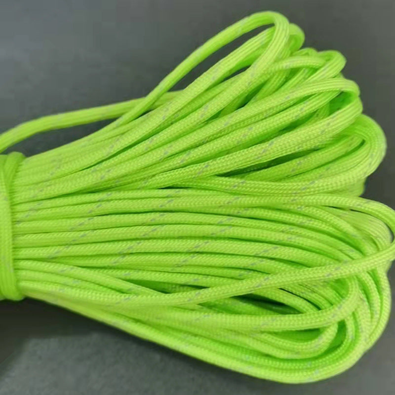 7-core 4mm umbrella rope polypropylene fiber multi-function mountaineering paratrooper traction rope life-saving equipment fixed safety umbrella rope