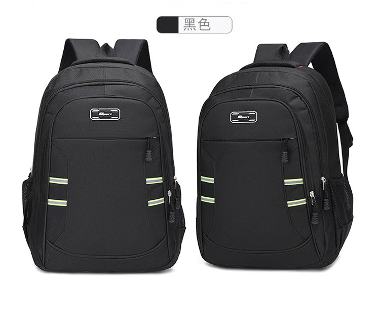 New Computer Backpack 2024 Large Capacity Reflective Strip Men's and Women's Outdoor Travel Bag Backpack Student Schoolbag Trendy