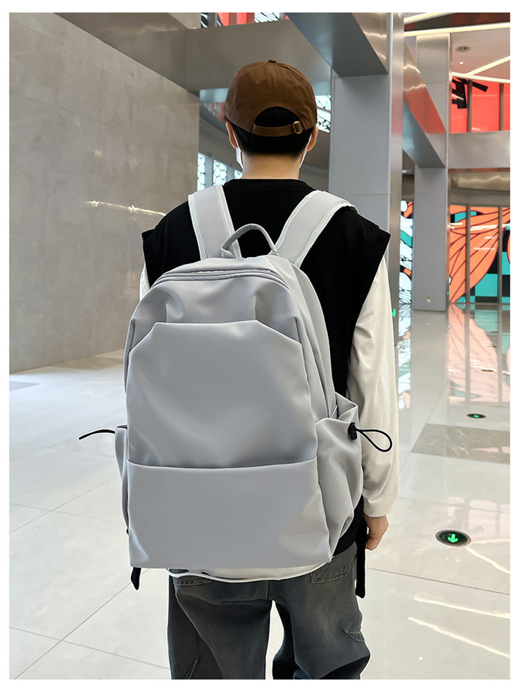 New Nylon Backpack Men's Computer Bag Men's Casual Senior high school College Student Schoolbag Simple Travel Backpack Wholesale