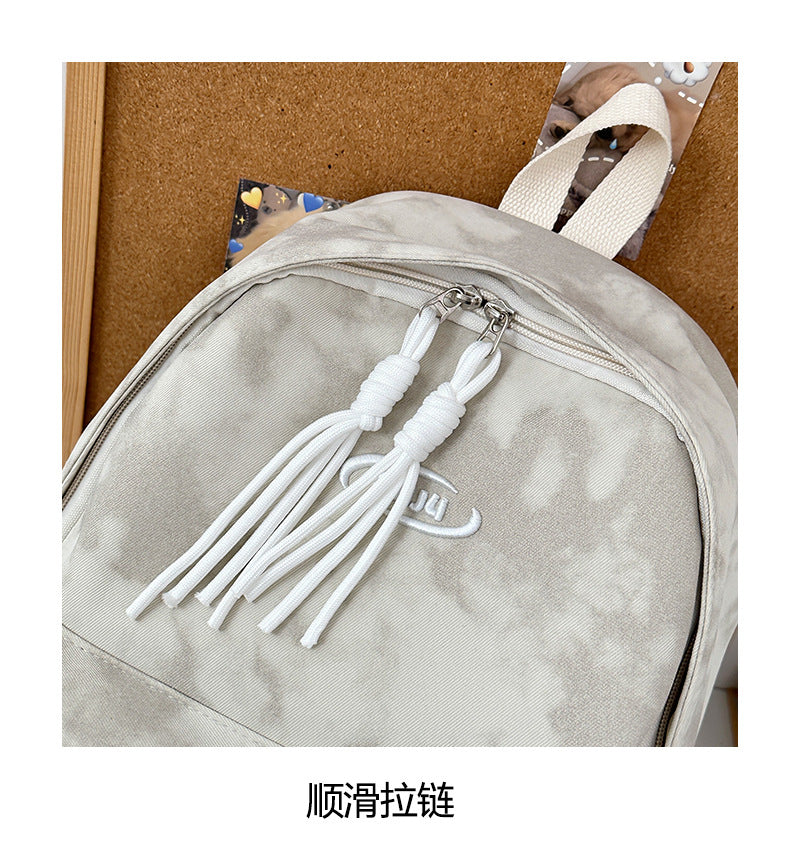 New Retro Backpack Men's Mountaineering Bag Backpack Junior High School Student Travel Bag Personalized High School Student College Student Bag Female