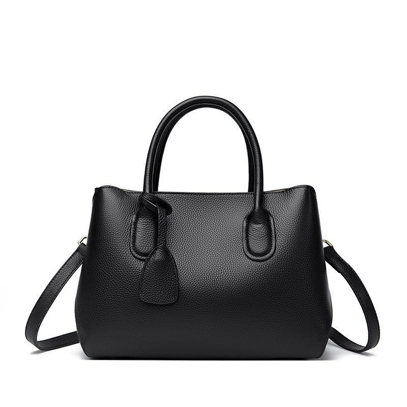 Genuine Leather Tote Bag High-end Large Capacity Women's Bag 2025 New Top Layer Cowhide Women's Bag Commuter Shoulder Crossbody Bag