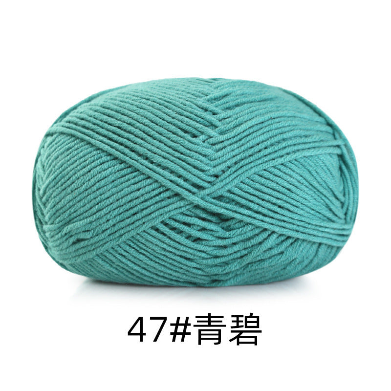 5 strands of combed cotton milk cotton wool ball acridine puppet excellent factory wholesale hand-woven crochet doll diy material