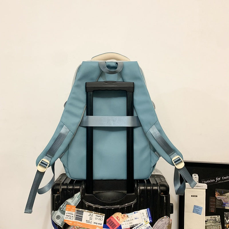 Schoolbag Women's Korean-style Harajuku Backpack Campus Style Junior High School Senior high school Student Schoolbag Simple Fashionable Large Capacity Backpack