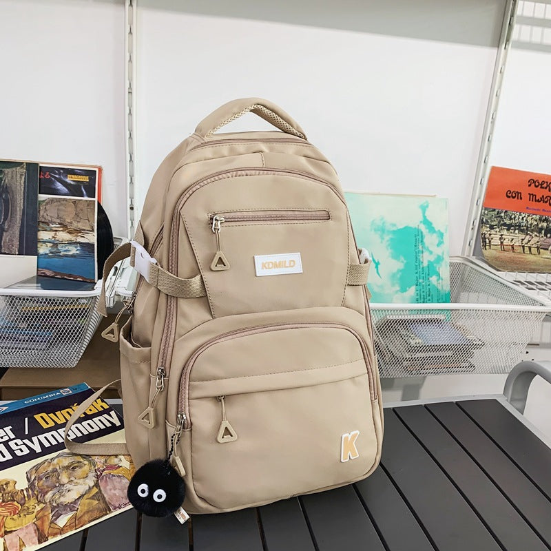 Backpack Large Capacity Female South Korea All-match High School Student College Student Schoolbag Mori Trendy Brand Junior High School Student Waterproof Backpack