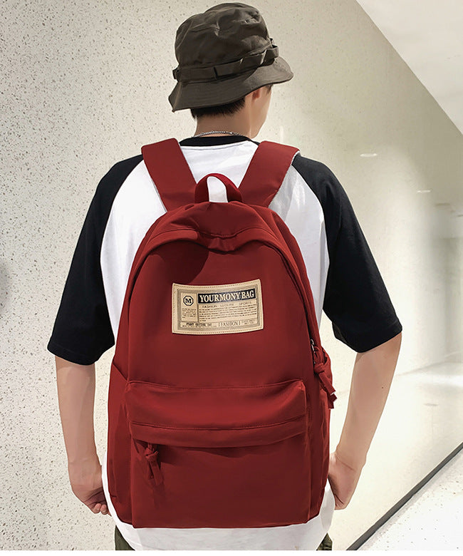 School Bag Female Campus Trendy Backpack 2025 New College Student Simple Junior High School High School Backpack Male Commuter Computer Bag