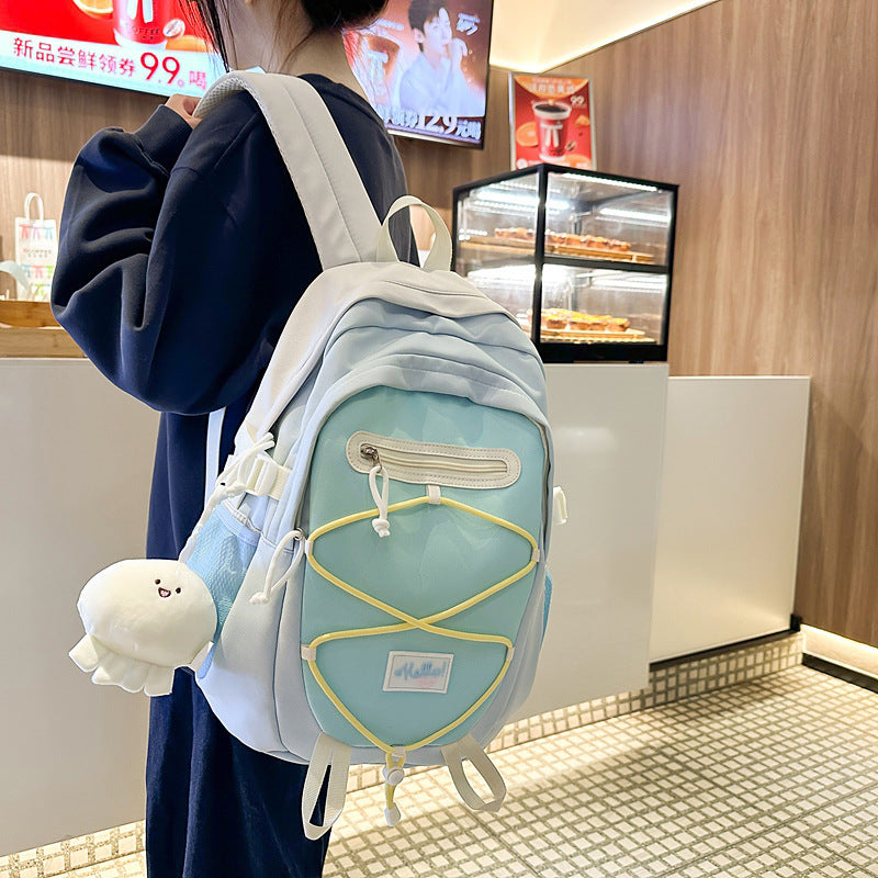 Cross-border Japanese Schoolbag Female College Students Large Capacity Senior high school Junior High School Students Travel Backpack Female Ins Trendy Cool Backpack
