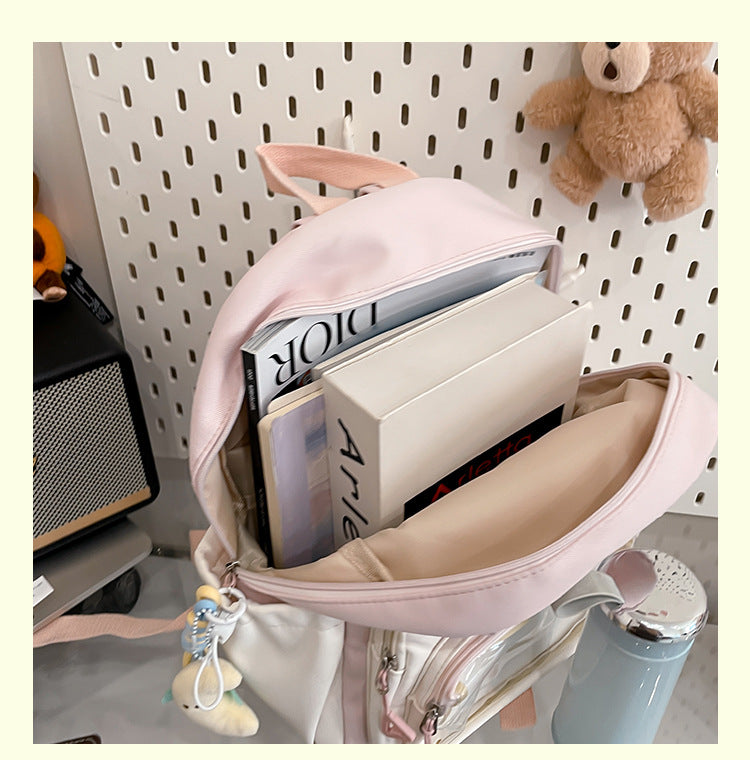 Schoolbags for Female Elementary School Students, Good-Looking, Sweet, Cute, New Style Backpacks for Junior High School Students, Small Backpacks for Travel and Study