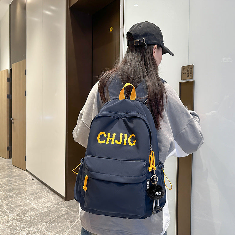 New Fashion Casual Backpack Men's and Women's Large Capacity Outdoor Lightweight Junior Senior high school Student School Bag Backpack