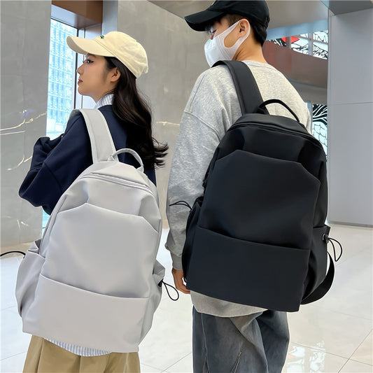 New Nylon Backpack Men's Computer Bag Men's Casual Senior high school College Student Schoolbag Simple Travel Backpack Wholesale