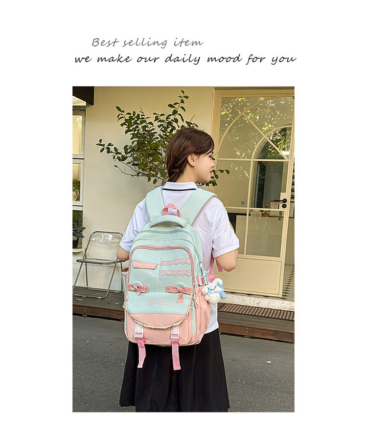 Wholesale Backpack Travel New Korean Style Fashion Large Capacity Junior High School and High School Student School Bag Leisure Travel School Bag