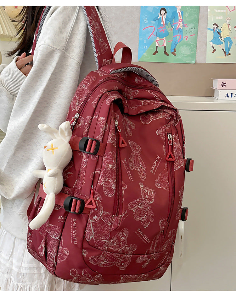 Student Schoolbag Primary School Students Junior High School Students New Large Capacity Backpack Autumn New Breathable Comfortable Backpack