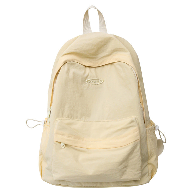 Versatile Backpack for Female College Students, Junior High School Students, and High School Students, Large Capacity Nylon Backpack, Lightweight