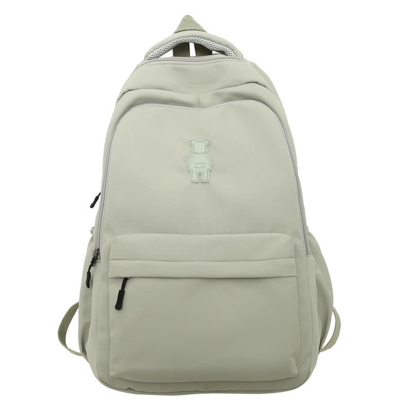 Simple Youth Campus Schoolbag Fashion Trend College Student Backpack Nylon Breathable Class Commuter Women Backpack