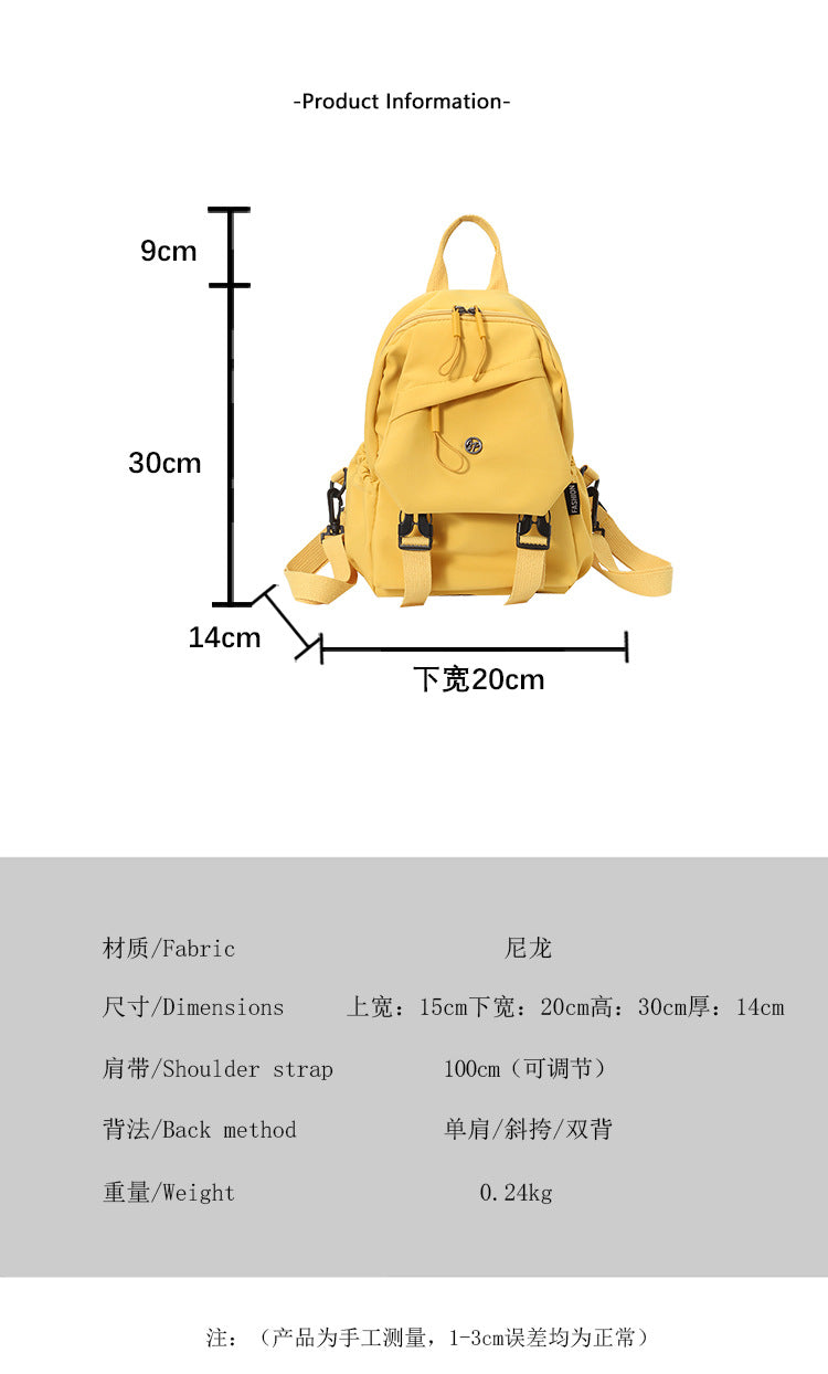2025 Summer Workwear Style Simple Student School Bag Fashionable Oxford Cloth Backpack Outdoor Leisure Travel Backpack