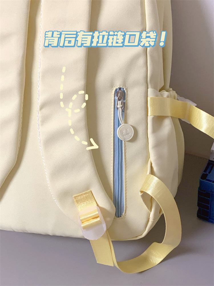 Junior High School Girls' Schoolbag High Color Value Cute Lightweight Large Capacity for Primary School Students and High School Students Backpack for Women