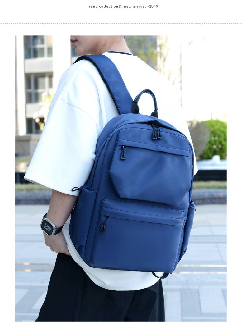 Printable Logo Backpack, Junior High School Student, High School Student, School Bag, Large Capacity Travel Bag, Casual Computer Backpack