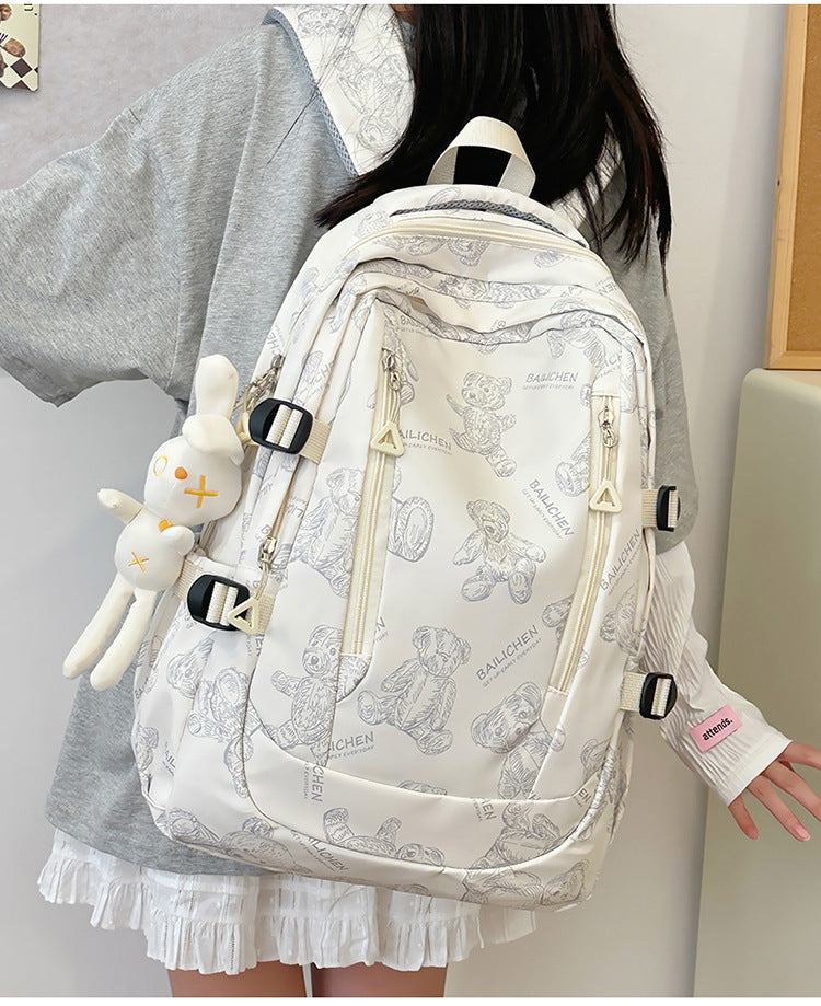 Student Schoolbag Primary School Students Junior High School Students New Large Capacity Backpack Autumn New Breathable Comfortable Backpack