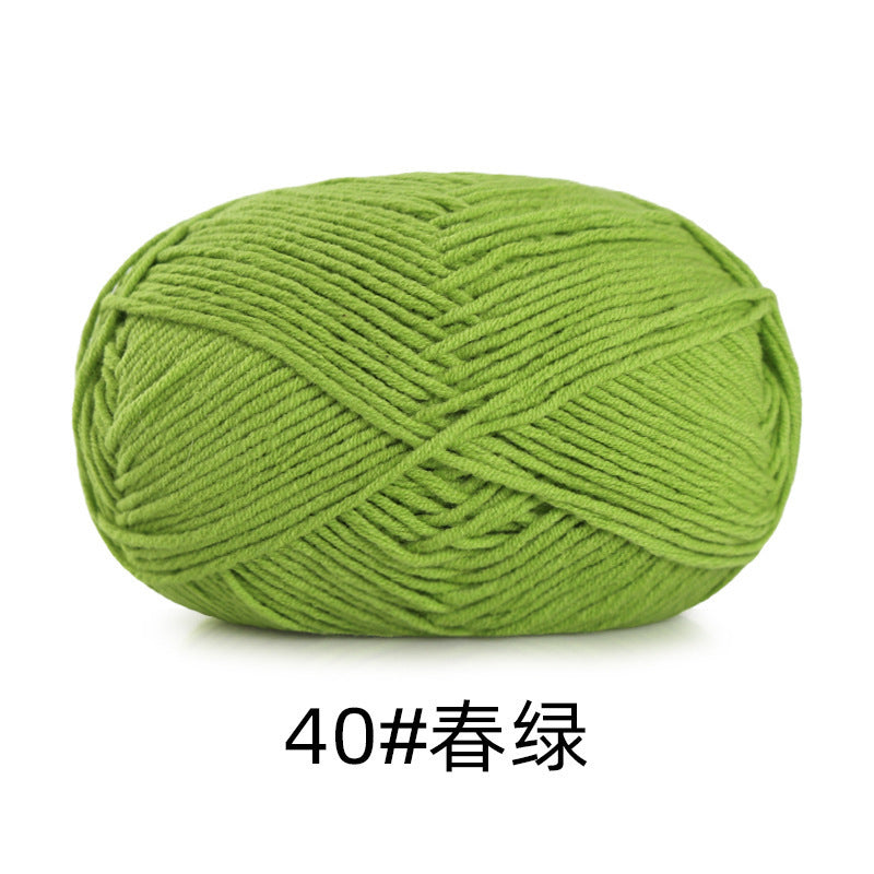 5 strands of combed cotton milk cotton wool ball acridine puppet excellent factory wholesale hand-woven crochet doll diy material