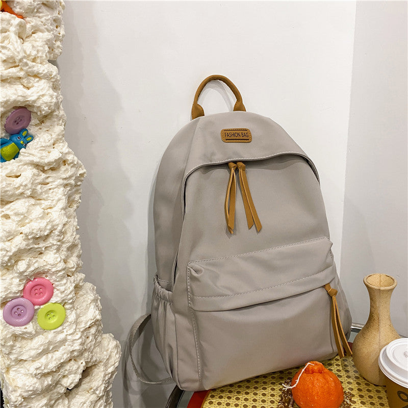 New Korean Style Schoolbag Women's Simple Cute Backpack for Middle School Students and College Students Backpack Travel Bag Premium Sense