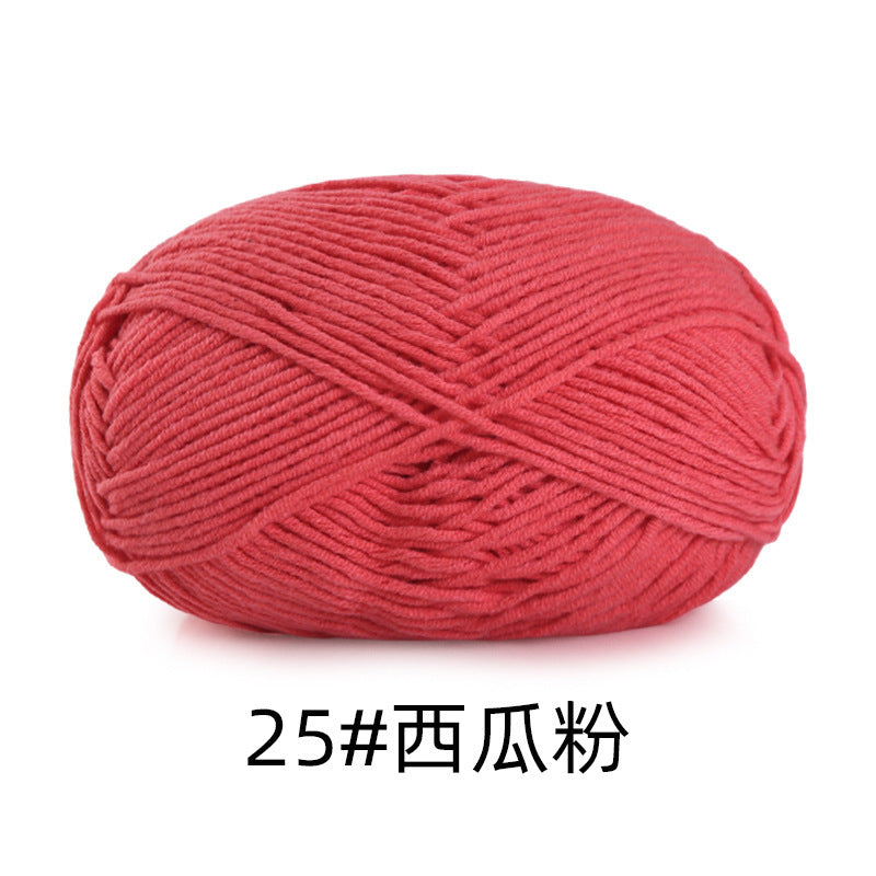 5 strands of combed cotton milk cotton wool ball acridine puppet excellent factory wholesale hand-woven crochet doll diy material