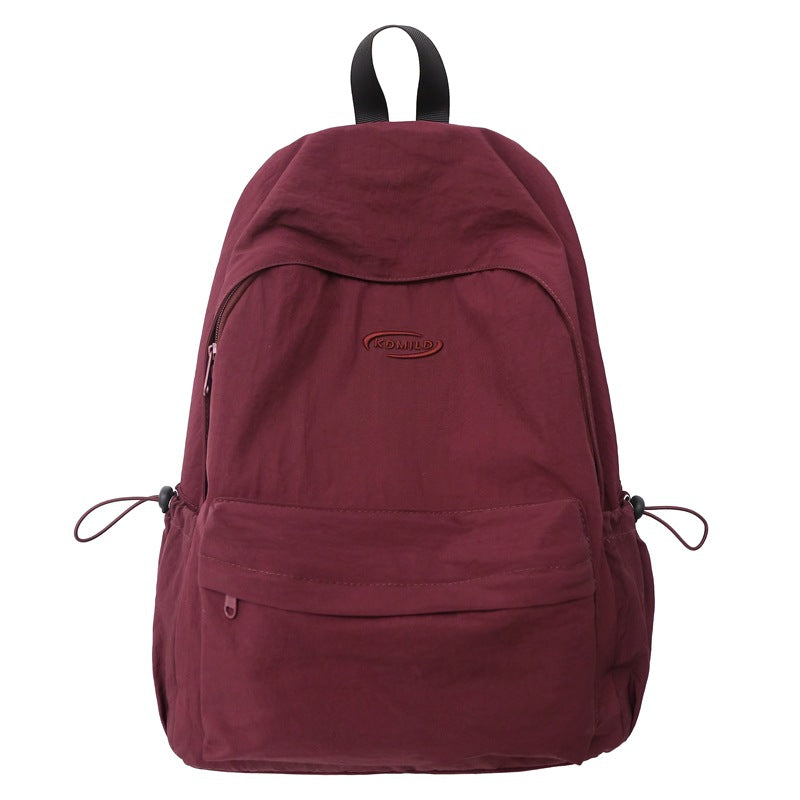 Versatile Backpack for Female College Students, Junior High School Students, and High School Students, Large Capacity Nylon Backpack, Lightweight