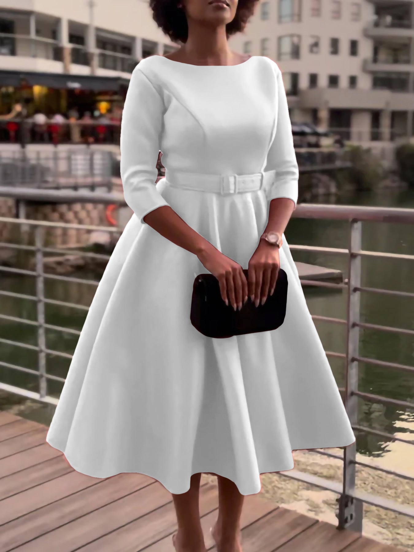 Party Dress Amazon Cross-Border Women's Fashionable Elegant Bridesmaid Banquet Dress Foreign Trade Dress