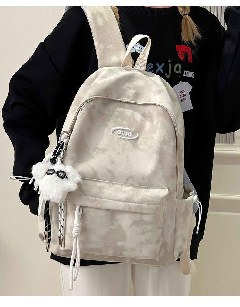 New Retro Backpack Men's Mountaineering Bag Backpack Junior High School Student Travel Bag Personalized High School Student College Student Bag Female