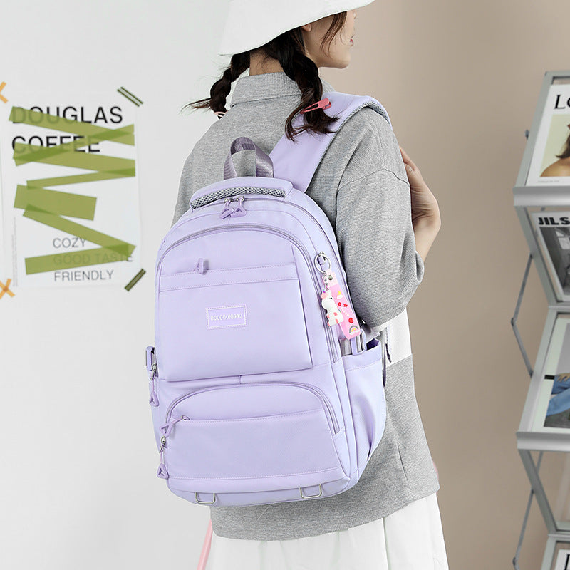 Large-Capacity Student Schoolbag, Junior High School Student Backpack, Short-Distance Travel Multi-Functional Backpack, Mlb Backpack