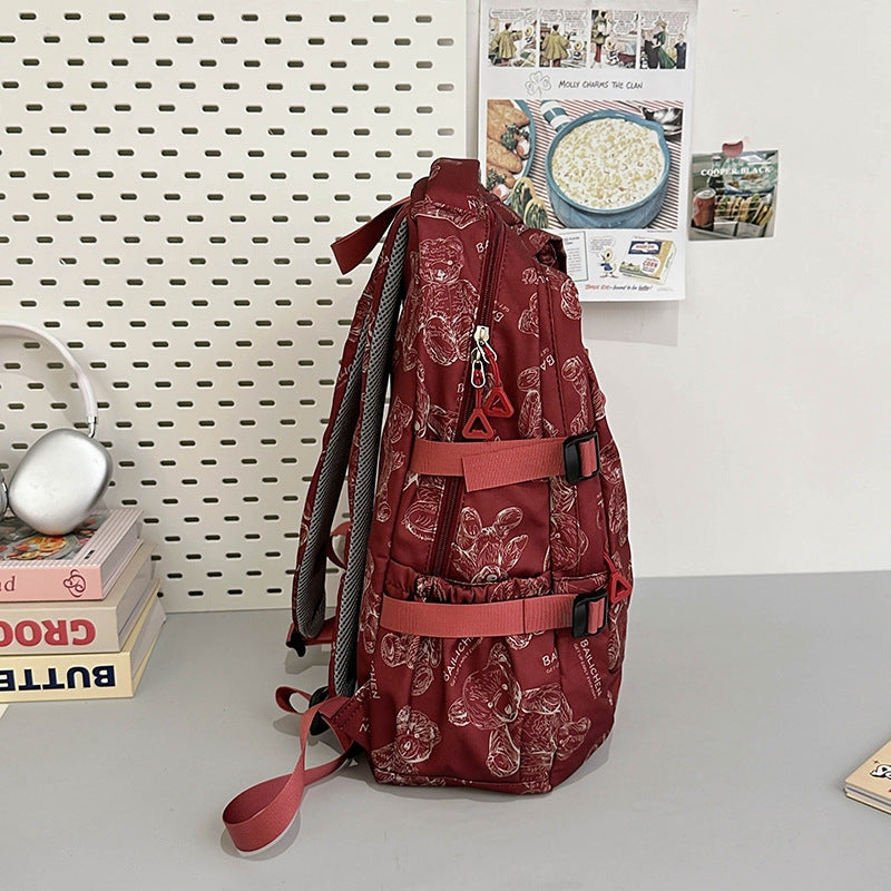 Student Schoolbag Primary School Students Junior High School Students New Large Capacity Backpack Autumn New Breathable Comfortable Backpack