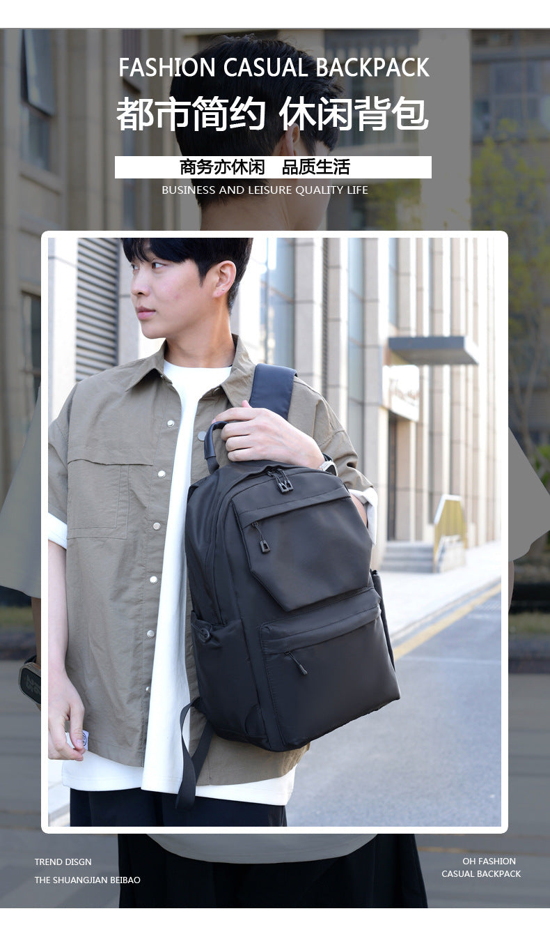 Printable Logo Backpack, Junior High School Student, High School Student, School Bag, Large Capacity Travel Bag, Casual Computer Backpack