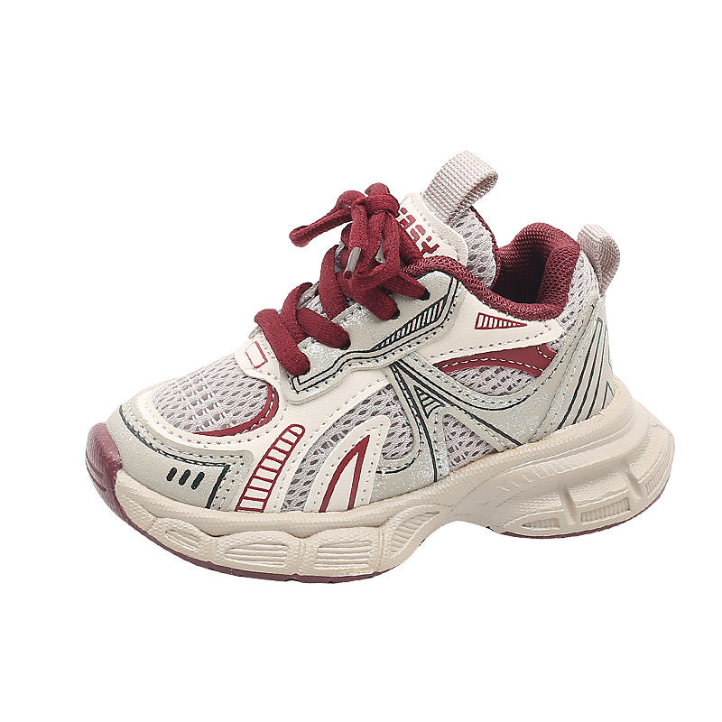 2026 Spring Children's Sports Shoes for Boys and Girls, Breathable Mesh Dad Shoes, Casual Shoes for Older Children and Students, Running Shoes