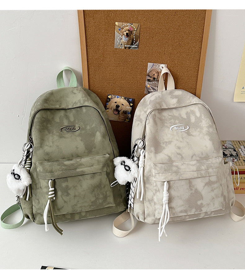 New Retro Backpack Men's Mountaineering Bag Backpack Junior High School Student Travel Bag Personalized High School Student College Student Bag Female