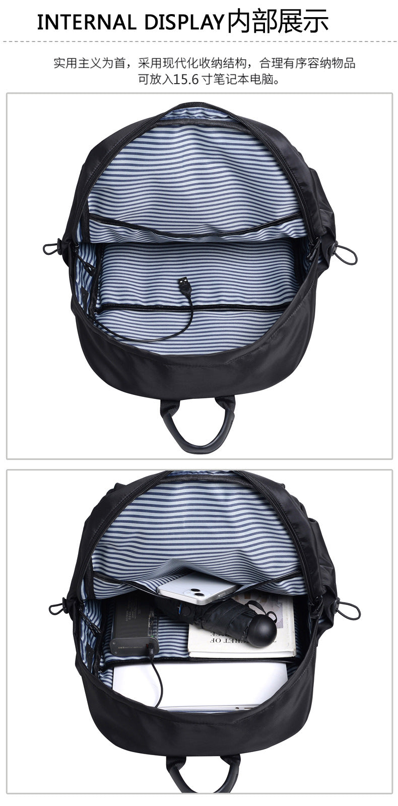 Printable Logo Backpack, Junior High School Student, High School Student, School Bag, Large Capacity Travel Bag, Casual Computer Backpack