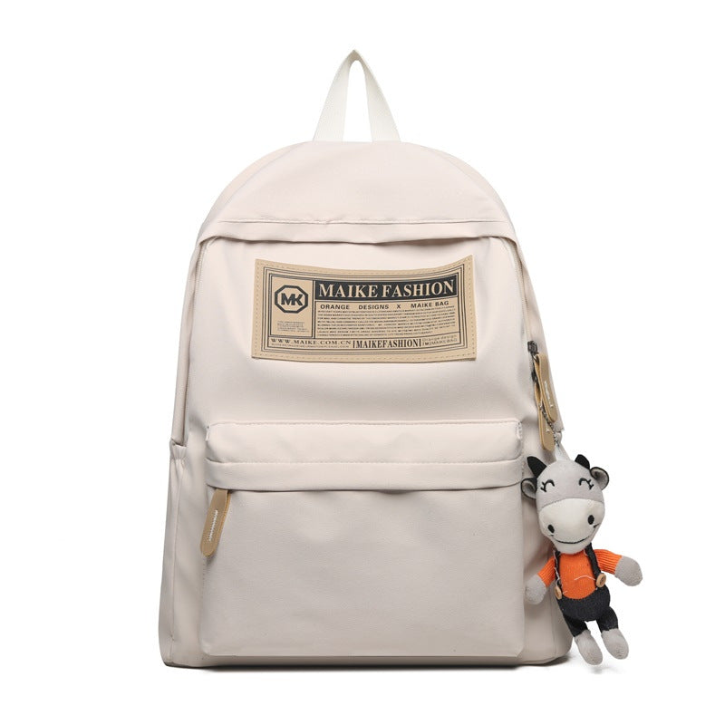 2025 New Student Schoolbag Casual Simple Large Capacity Computer Bag Junior High School Student Backpack Commuter Backpack