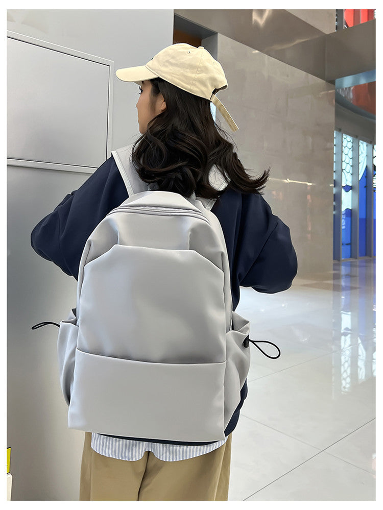 New Nylon Backpack Men's Computer Bag Men's Casual Senior high school College Student Schoolbag Simple Travel Backpack Wholesale