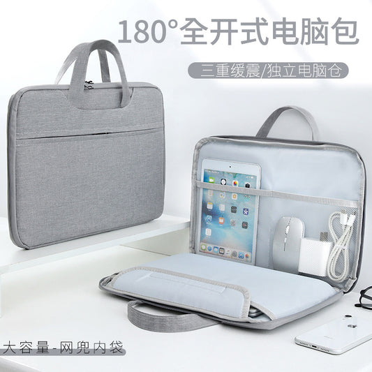 Source Factory Laptop Bag 14inch 15inch Computer Bag Portable Laptop Bag Lightweight Business Briefcase