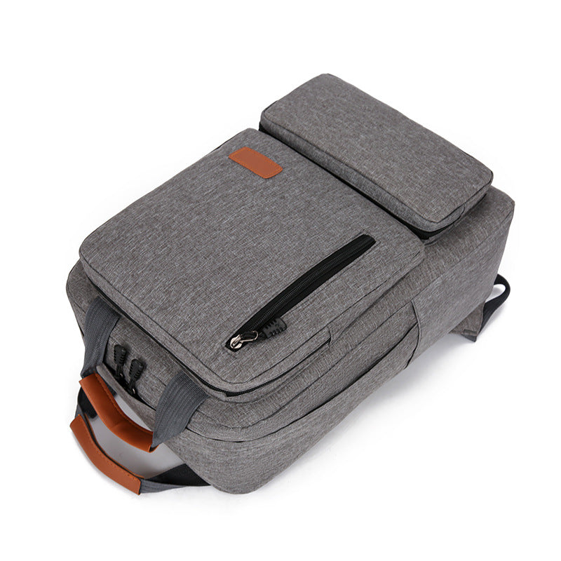 Cross-border New Three-piece Backpack Men's Business Outdoor Large-capacity Commuter Schoolbag Trendy Backpack for Male High School Students