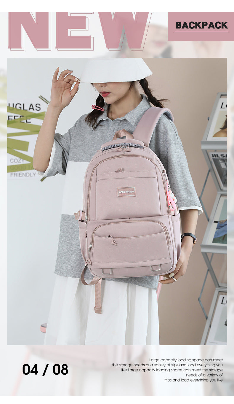 Large-Capacity Student Schoolbag, Junior High School Student Backpack, Short-Distance Travel Multi-Functional Backpack, Mlb Backpack