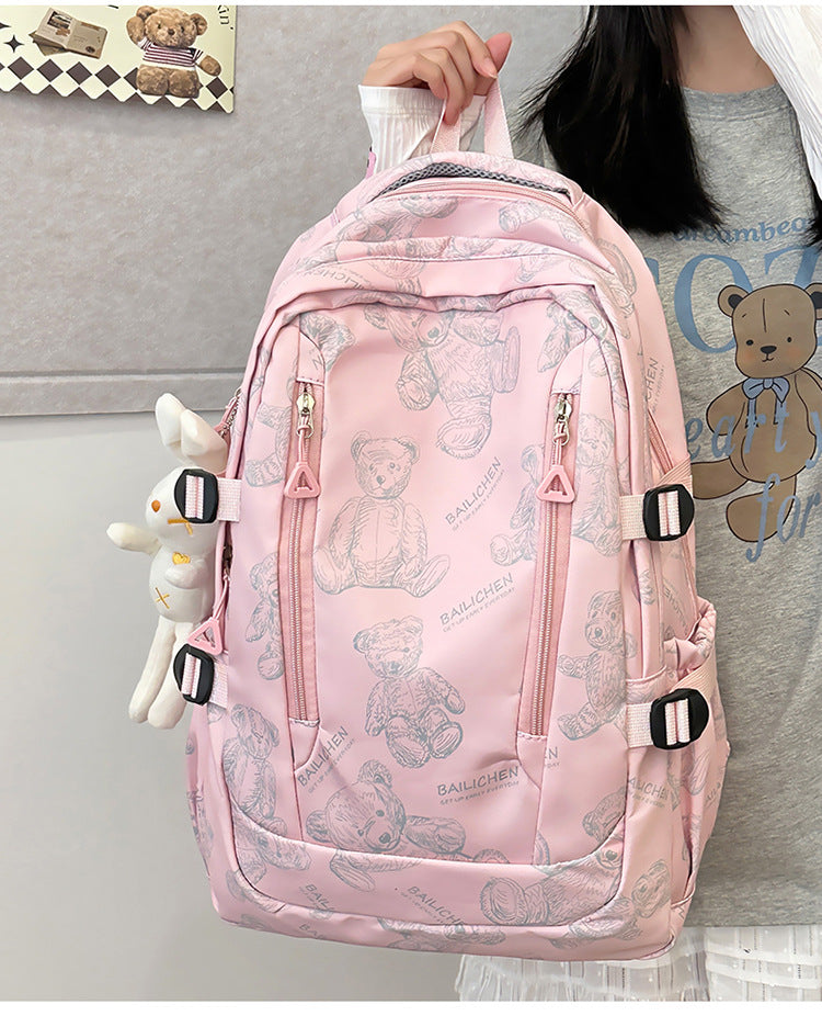 Student Schoolbag Primary School Students Junior High School Students New Large Capacity Backpack Autumn New Breathable Comfortable Backpack