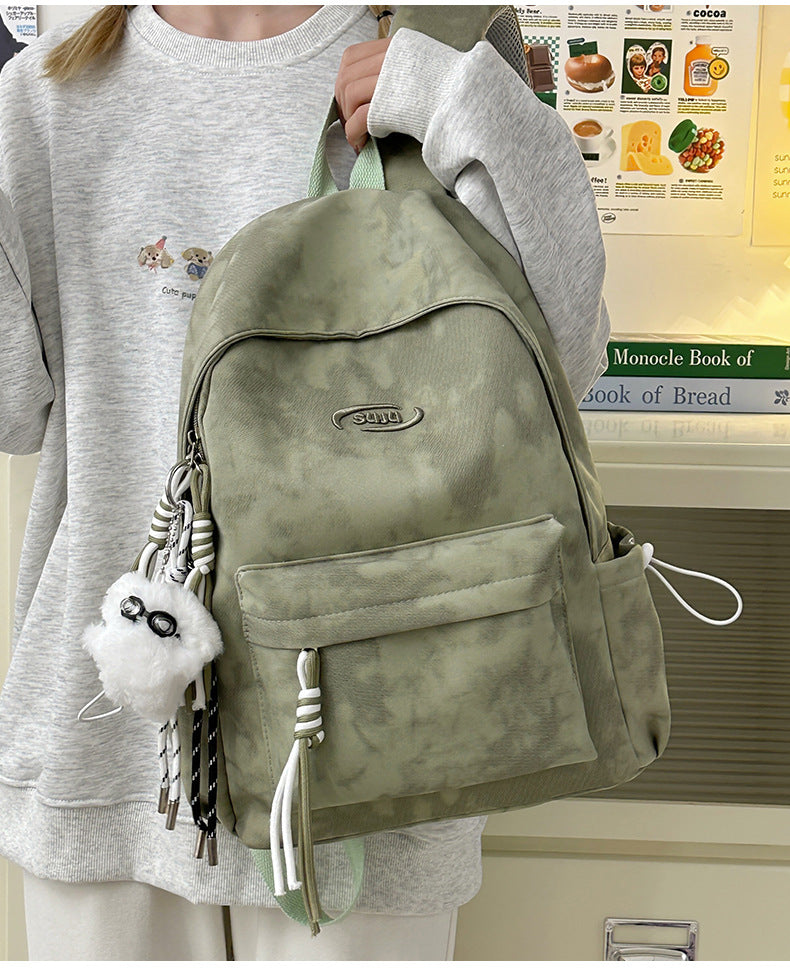 New Retro Backpack Men's Mountaineering Bag Backpack Junior High School Student Travel Bag Personalized High School Student College Student Bag Female