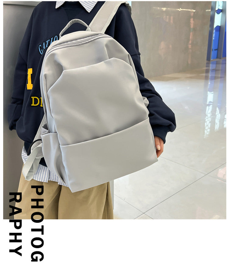 New Nylon Backpack Men's Computer Bag Men's Casual Senior high school College Student Schoolbag Simple Travel Backpack Wholesale