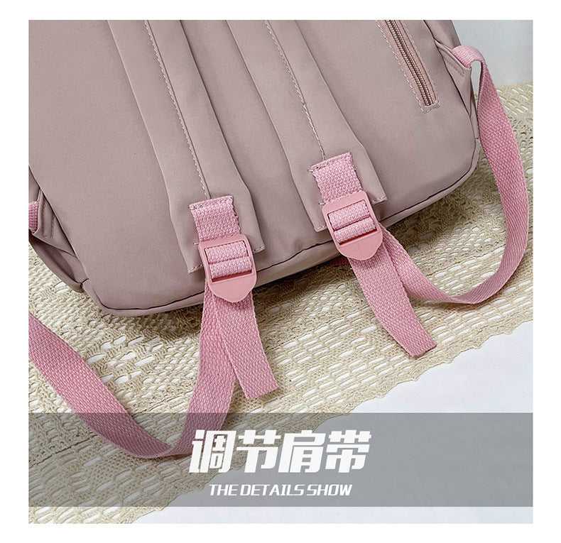 Cute Backpack 2026 New Model Large Capacity Fashionable and Stylish High School Student Schoolbag Female Korean Style Junior High School Student Backpack